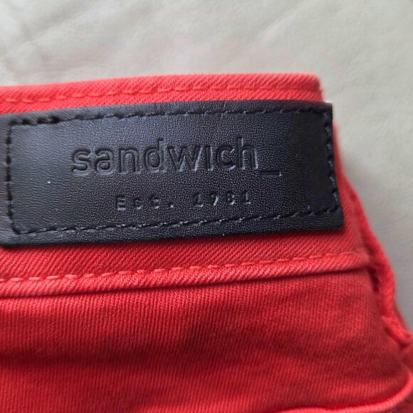 Never Worn SANDWICH Tomato Red Pants - Picture 2 of 7
